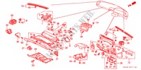 INSTRUMENTEN AFWERKING(2) voor Honda LEGEND LEGEND 4 deuren 4-traps automatische versnellingsbak 1994