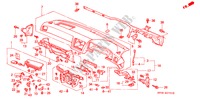 INSTRUMENTEN PANEEL(2) voor Honda LEGEND LEGEND 4 deuren 4-traps automatische versnellingsbak 1994