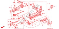 V. ZITTING COMPONENTEN(4) voor Honda LEGEND LEGEND 4 deuren 4-traps automatische versnellingsbak 1992