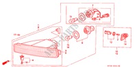 VOOR COMBINATIELICHT voor Honda LEGEND LEGEND 4 deuren 5-versnellings handgeschakelde versnellingsbak 1995