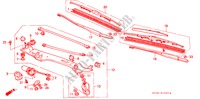 VOOR RUITESPROEIER (1) voor Honda LEGEND LEGEND 4 deuren 4-traps automatische versnellingsbak 1992