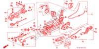 V. ZITTING COMPONENTEN(4) voor Honda LEGEND COUPE LEGEND 2 deuren 4-traps automatische versnellingsbak 1992