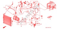 AIRCONDITIONER (SLANGEN/PIJPEN)(2) voor Honda CIVIC CRX SIR-T 2 deuren 5-versnellings handgeschakelde versnellingsbak 1993