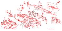 INLAAT SPRUITSTUK(2) voor Honda CIVIC CRX VTI 2 deuren 5-versnellings handgeschakelde versnellingsbak 1995