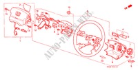 STUURWIEL(SRS) (1) voor Honda CIVIC CRX SIR-T 2 deuren 5-versnellings handgeschakelde versnellingsbak 1995