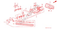 ACHTER WISSER voor Honda CIVIC 1.5EL 3 deuren 4-traps automatische versnellingsbak 1994