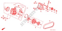 AIRCONDITIONER(COMPRESSOR) (MATSUSHITA)(1) voor Honda CIVIC GL 3 deuren 5-versnellings handgeschakelde versnellingsbak 1992