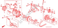 AIRCONDITIONER(COMPRESSOR) (SANDEN)(3) voor Honda CIVIC EX 3 deuren 5-versnellings handgeschakelde versnellingsbak 1994