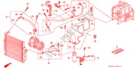 AIRCONDITIONER (SLANGEN/PIJPEN)(2) voor Honda CIVIC SI 3 deuren 5-versnellings handgeschakelde versnellingsbak 1992