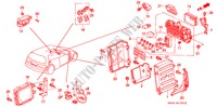 BEDIENINGSEENNEID(CABINE)(1) voor Honda CIVIC 1.5EL 3 deuren 4-traps automatische versnellingsbak 1995