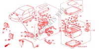 BEDIENINGSEENNEID (MOTORRUIMTE)(1) voor Honda CIVIC SI 3 deuren 5-versnellings handgeschakelde versnellingsbak 1992