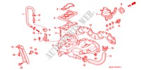 INLAAT SPRUITSTUK (1CARBURATEUR)(1) voor Honda CIVIC EX 3 deuren 5-versnellings handgeschakelde versnellingsbak 1995