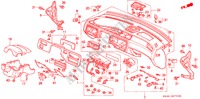 INSTRUMENTEN PANEEL(1) voor Honda CIVIC 1.5EL 3 deuren 4-traps automatische versnellingsbak 1995