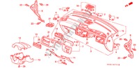 INSTRUMENTEN PANEEL(2) voor Honda CIVIC GLI 3 deuren 4-traps automatische versnellingsbak 1995