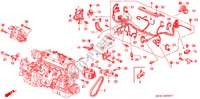 MOTOR BEDRADINGSBUNDEL/KLEM(1) voor Honda CIVIC 1.5EL 3 deuren 4-traps automatische versnellingsbak 1994