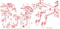 PEDAAL(2) voor Honda CIVIC SI 3 deuren 4-traps automatische versnellingsbak 1993
