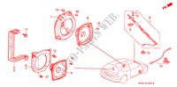 RADIO ANTENNE/LUIDSPREKER voor Honda CIVIC 1.5EL 3 deuren 4-traps automatische versnellingsbak 1994