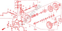 REM HOOFDCILINDER/ HOOFDSPANNING(1) voor Honda CIVIC EX 3 deuren 5-versnellings handgeschakelde versnellingsbak 1995