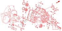 TRANSMISSIE BEHUIZING(1) voor Honda CIVIC GL 3 deuren 4-traps automatische versnellingsbak 1992