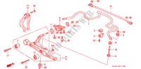 VOOR STABILISATOR/ VOOR ONDER ARM voor Honda CIVIC GL 3 deuren 4-traps automatische versnellingsbak 1992