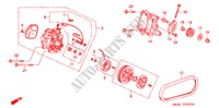 AIRCONDITIONER (COMPRESSOR) (3) voor Honda CIVIC 1.5GL 4 deuren 5-versnellings handgeschakelde versnellingsbak 1992
