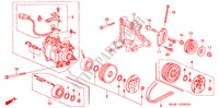 AIRCONDITIONER (COMPRESSOR) (6) voor Honda CIVIC VTI 4 deuren 5-versnellings handgeschakelde versnellingsbak 1995