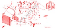 AIRCONDITIONER (SLANGEN/PIJPEN) (2) voor Honda CIVIC 1.2EX 4 deuren 4-traps automatische versnellingsbak 1992