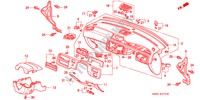 INSTRUMENTEN PANEEL(RH) voor Honda CIVIC VTI 4 deuren 5-versnellings handgeschakelde versnellingsbak 1994