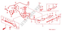 KOPPELING HOOFDCILINDER (2) voor Honda CIVIC 1.5EX 4 deuren 4-traps automatische versnellingsbak 1993