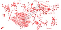 MOTOR BEDRADINGSBUNDEL/KLEM(2) voor Honda CIVIC 1.6SI 4 deuren 4-traps automatische versnellingsbak 1993