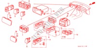 SCHAKELAAR(1) voor Honda CIVIC 1.6SI 4 deuren 4-traps automatische versnellingsbak 1993