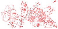 TRANSMISSIE BEHUIZING(1) voor Honda CIVIC 1.5EX 4 deuren 4-traps automatische versnellingsbak 1992