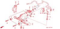 VOOR STABILISATOR/ VOOR ONDER ARM voor Honda CIVIC 1.2EX 4 deuren 5-versnellings handgeschakelde versnellingsbak 1992