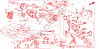 COMBINATIESCHAKELAAR(RH) voor Honda PRELUDE SI 2 deuren 4-traps automatische versnellingsbak 1992
