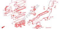 CONSOLE(1) voor Honda PRELUDE SI 2 deuren 4-traps automatische versnellingsbak 1992