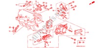 GAS HUIS (DOHC/DOHC VTEC) voor Honda PRELUDE SI 2 deuren 4-traps automatische versnellingsbak 1994