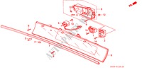 METER KLEP(RH) voor Honda PRELUDE SI 2 deuren 4-traps automatische versnellingsbak 1995