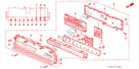 METER SUB DISPLAY(LH) voor Honda PRELUDE SI 2 deuren 4-traps automatische versnellingsbak 1992