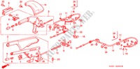 PARKEERREM voor Honda PRELUDE SI 2 deuren 4-traps automatische versnellingsbak 1995