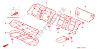 ACHTER ZITTING(1) voor Honda INTEGRA GS-R 4 deuren 4-traps automatische versnellingsbak 2001
