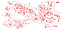 COMBINATIESCHAKELAAR(RH) voor Honda INTEGRA GS-R 4 deuren 4-traps automatische versnellingsbak 2000