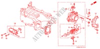 GAS HUIS(2) voor Honda INTEGRA GS-R 4 deuren 4-traps automatische versnellingsbak 1995