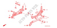V. ZITTING COMPONENTEN (L.) (KT/KU/KY) voor Honda INTEGRA GS-R 4 deuren 4-traps automatische versnellingsbak 1996