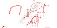 ACHTER PORTIER RAMEN voor Honda ACCORD EXI 4 deuren 4-traps automatische versnellingsbak 1996