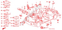 BEDRADINGSBUNDEL(1) voor Honda ACCORD VTI 4 deuren 5-versnellings handgeschakelde versnellingsbak 1996