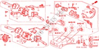 COMBINATIESCHAKELAAR(1) voor Honda ACCORD EX-R 4 deuren 5-versnellings handgeschakelde versnellingsbak 1994
