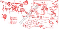 COMBINATIESCHAKELAAR(3) voor Honda ACCORD LXI 4 deuren 5-versnellings handgeschakelde versnellingsbak 1997