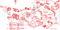 COMBINATIESCHAKELAAR(4) voor Honda ACCORD 1.8EX 4 deuren 4-traps automatische versnellingsbak 1996