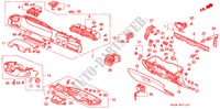 INSTRUMENTEN AFWERKING(LH) voor Honda ACCORD EX 4 deuren 4-traps automatische versnellingsbak 1994