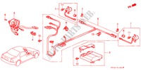 SRS EENHEID(1) voor Honda ACCORD 2.2EX 4 deuren 4-traps automatische versnellingsbak 1994